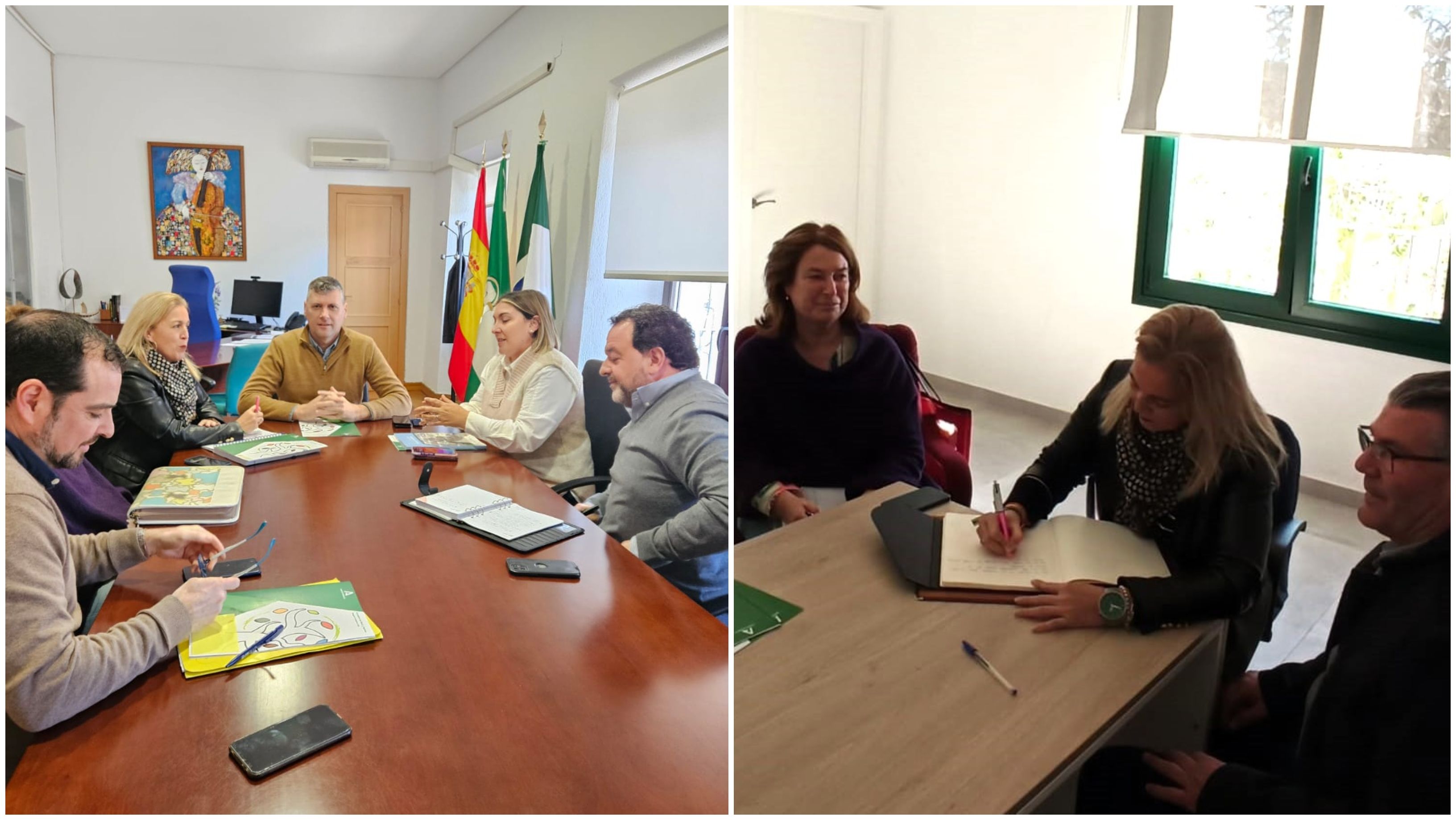 La Junta se reúne con Jimena y San Martín del Tesorillo para impulsar la Red Local de Acción en Salud