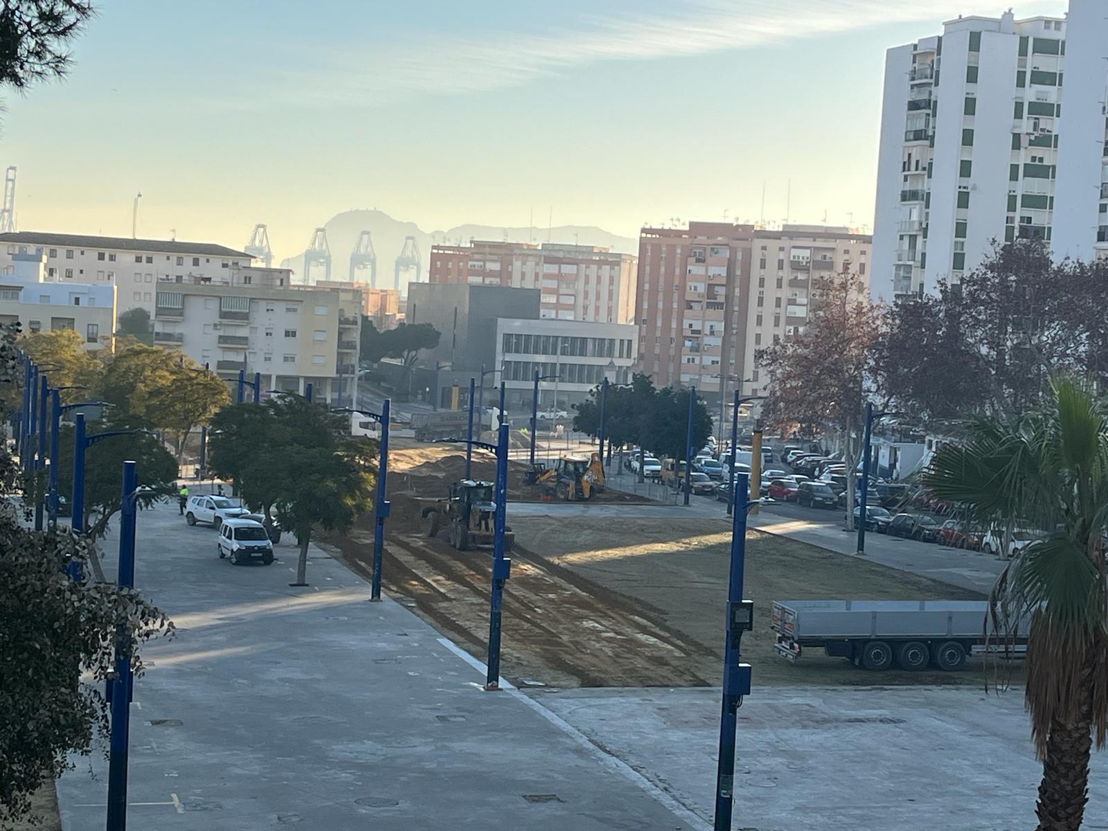 Inicio de las obras de hormigonado del Parque Feria Foto: Y.O