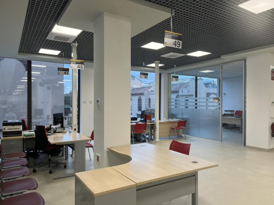 Nueva oficina del SAE. Foto: B. J /8Directo. Imagen de archivo. El Ayuntamiento de Algeciras celebra el paro: “El mejor dato de desempleo de un marzo en 17 años"