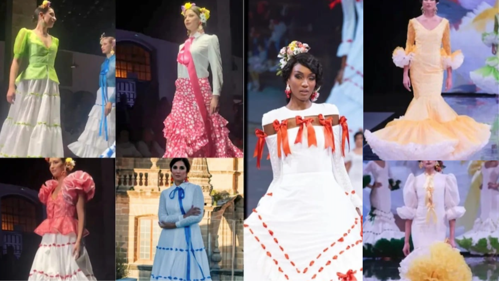 Roban varios vestidos de flamenca del diseñador sanroqueño Alejandro Andana.