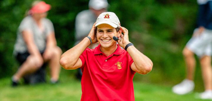 Ángel Ayora, en un torneo con la selección española