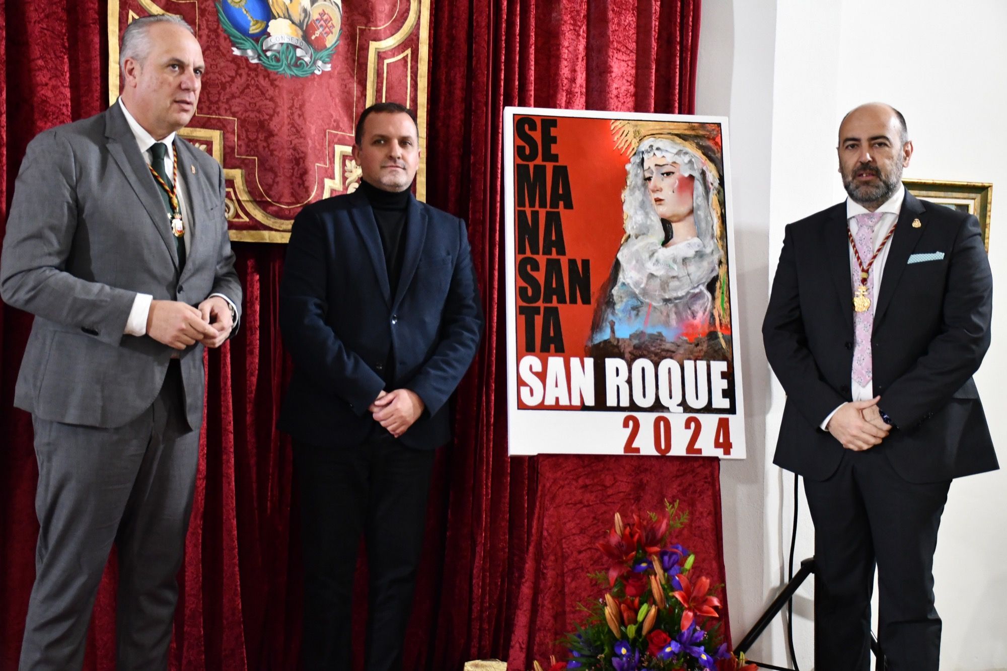 San Roque ya tiene cartel de Semana Santa con una imagen de Nuestra Señora de la Soledad.