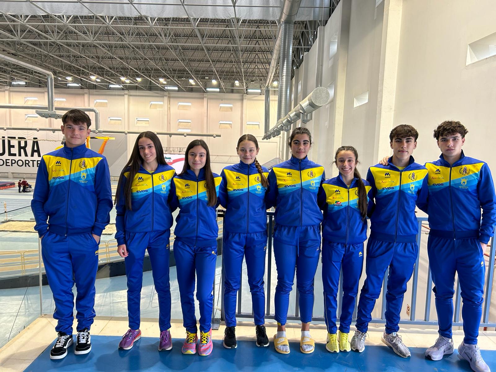 Nueve medallas, dos de ellas de oro, para el CA Bahía de Algeciras en el Andaluz Sub-16