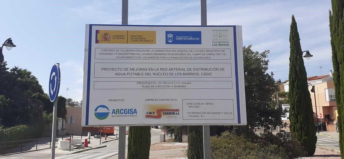 Los Barrios mejora sus infraestructuras hidráulicas con la inversión de más de 1.150.000 euros.
