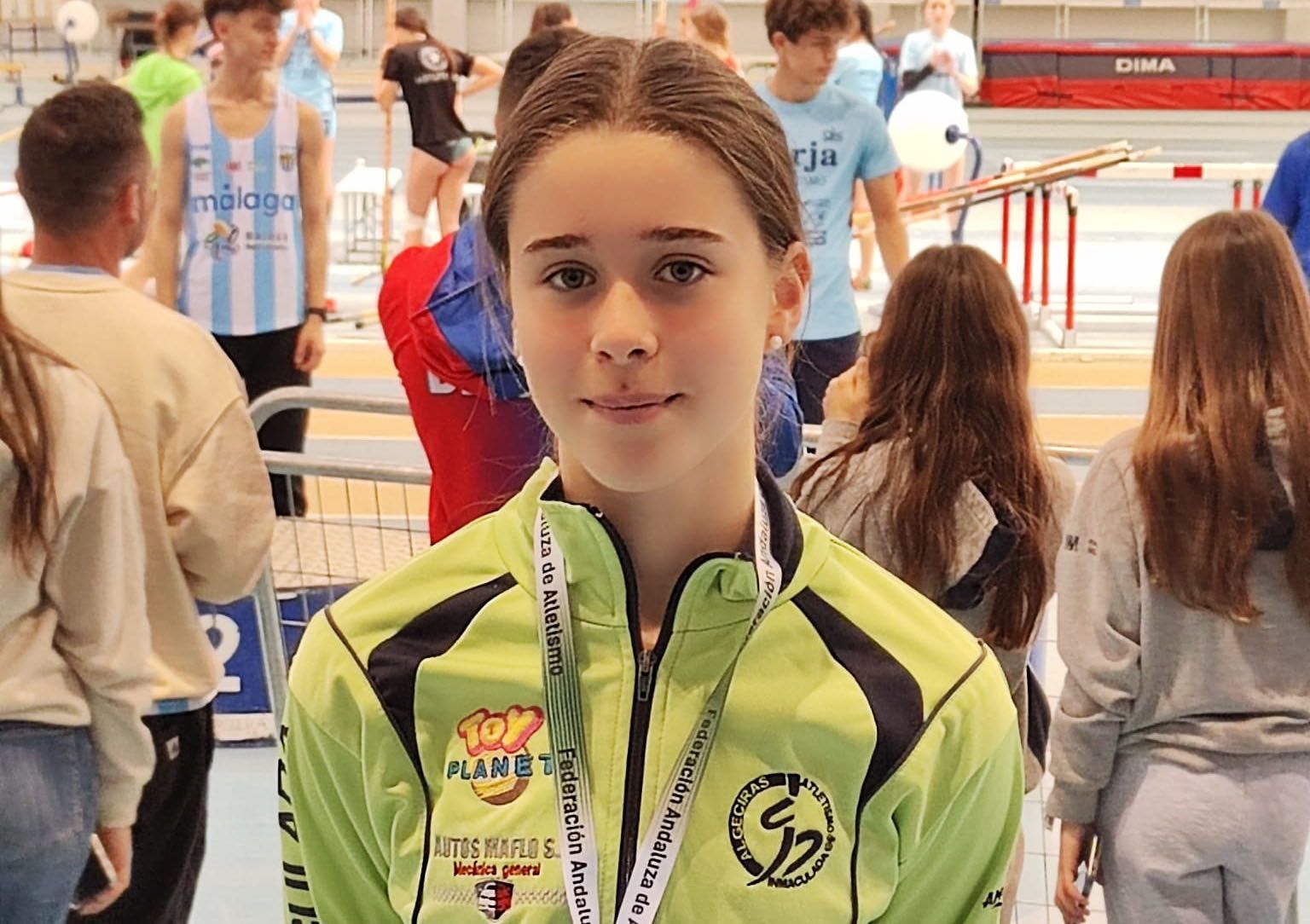 Marta Barroso, del CA La Inmaculada Algeciras, campeona de Andalucía Sub-16