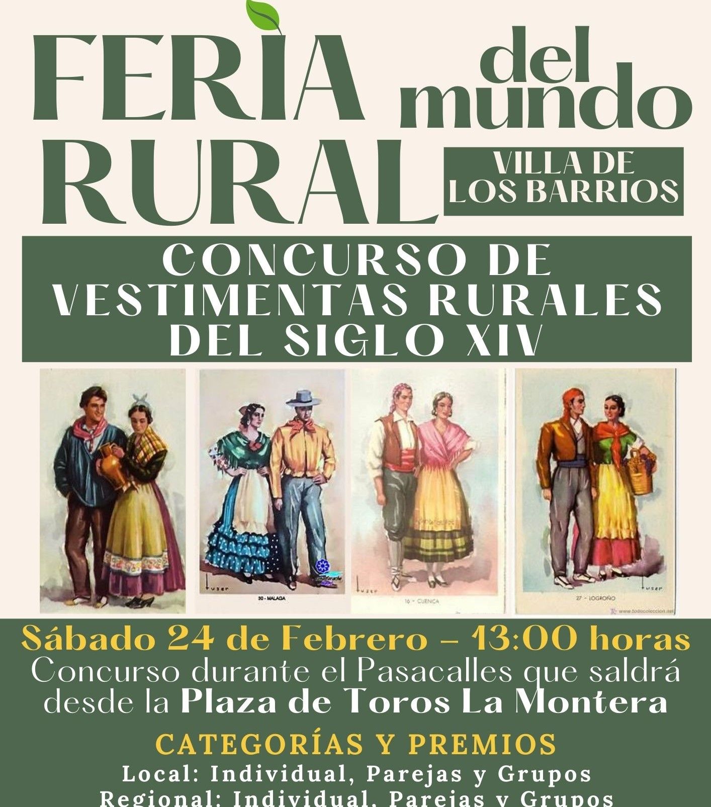 Publicadas las bases del concurso de vestimentas rurales, dentro de la Feria del Mundo Rural de este fin de semana en Los Barrios.