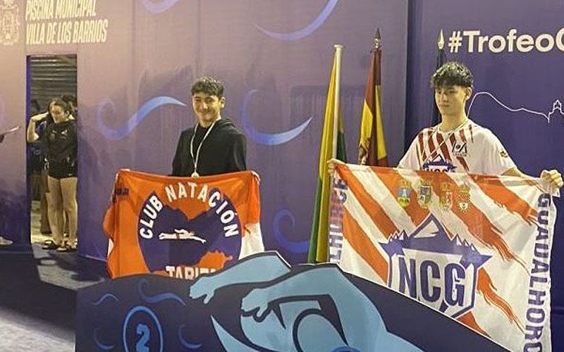 Yassen Boyanov, del CN Tarifa, en el podio de Los Barrios