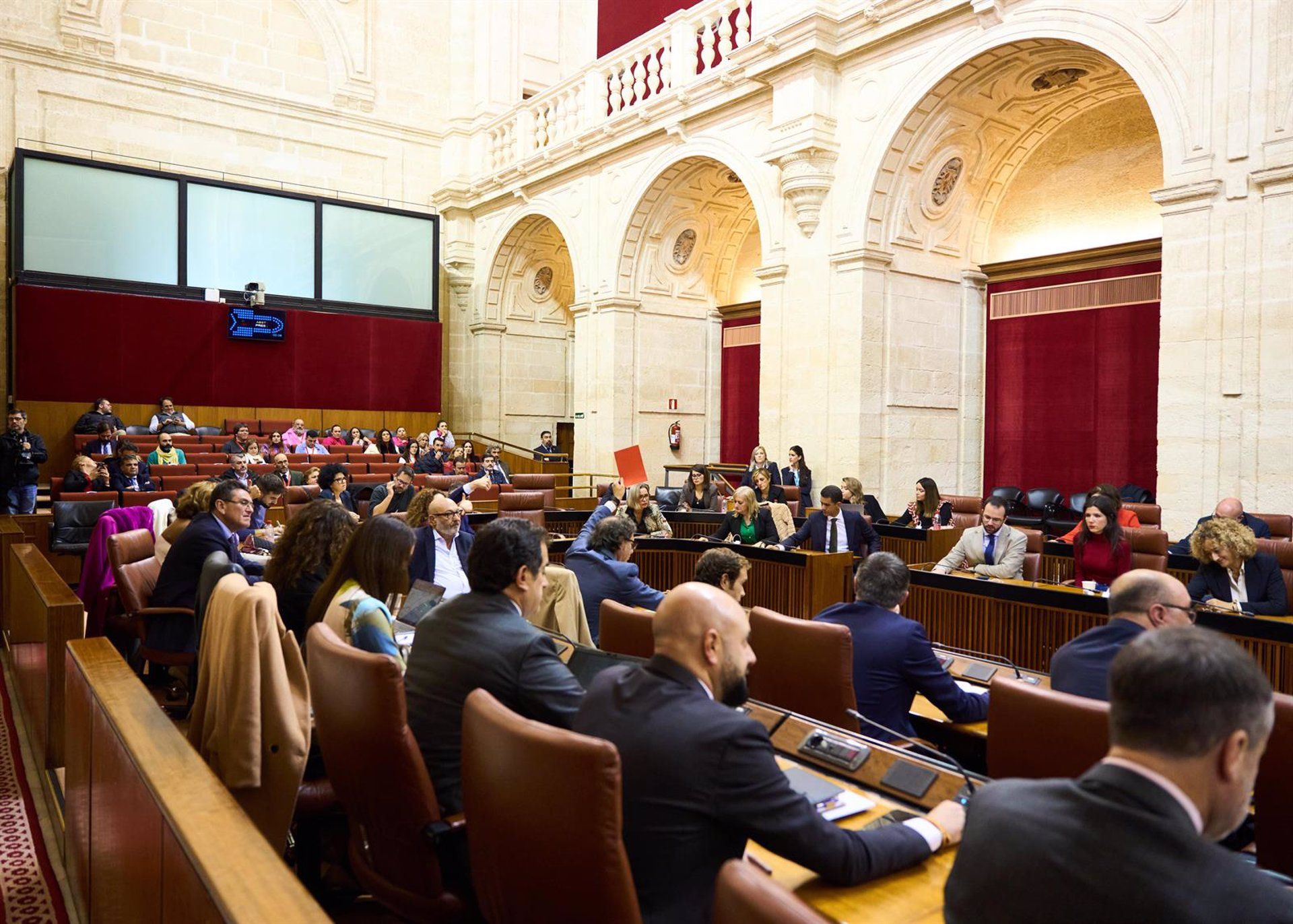 Vox pedirá que el Parlamento andaluz apoye desplegar a la Armada contra el narcotráfico. JOAQUÍN CORCHERO/PARLAMENTO DE ANDALUCÍA - Archivo. 