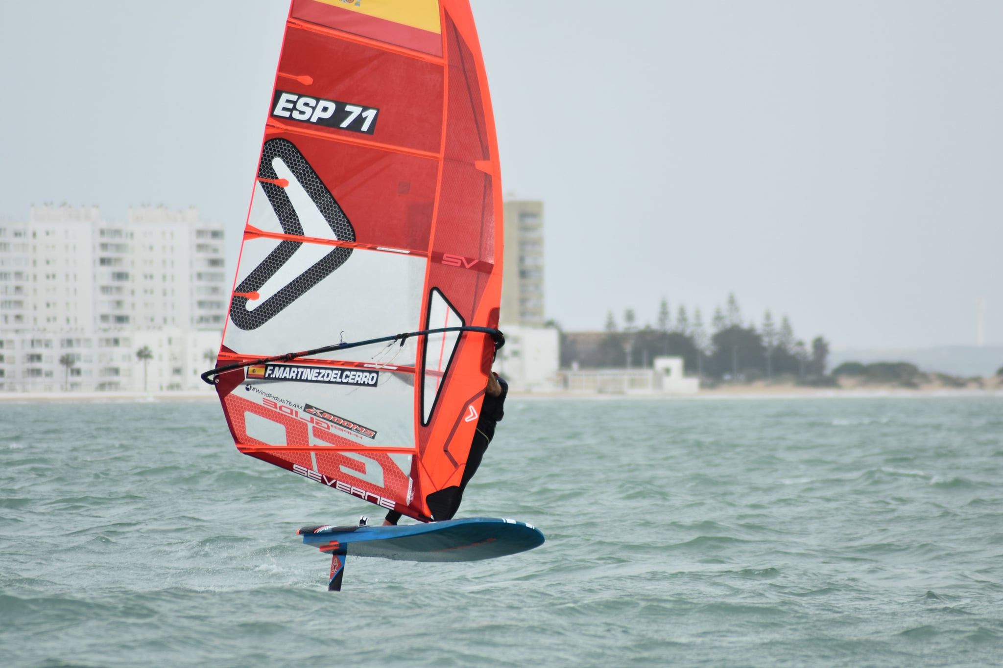 Martínez Del Cerro, del CD Saltwater Wind Tarifa, 'seco' en el Trofeo de Carnaval