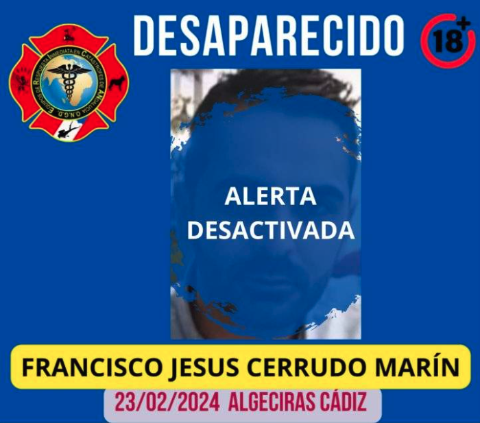 Aparece Francisco Jesús Cerrudo, desaparecido desde el viernes en Algeciras