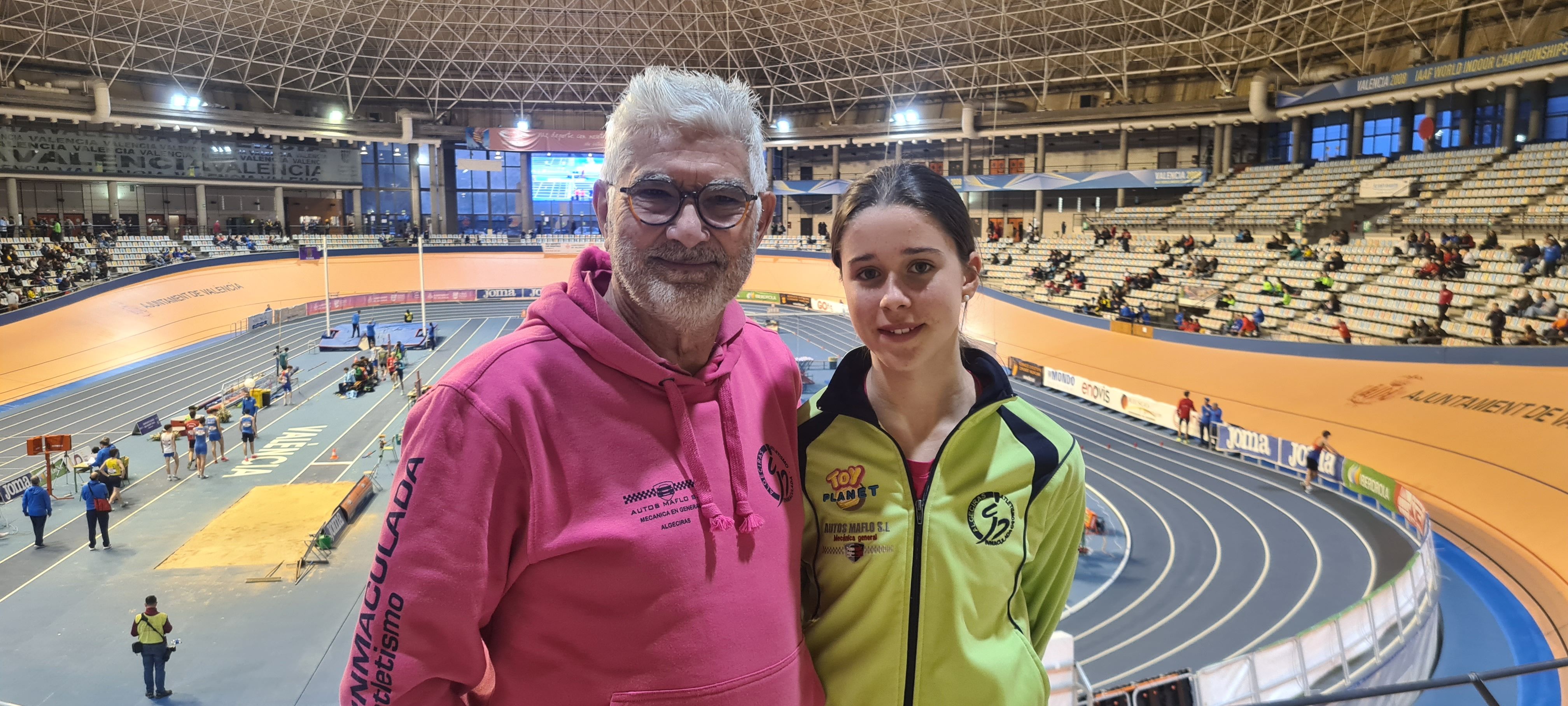 Pepe Beneyto y Marta Barroso en el Nacional Sub-16 de Short Track