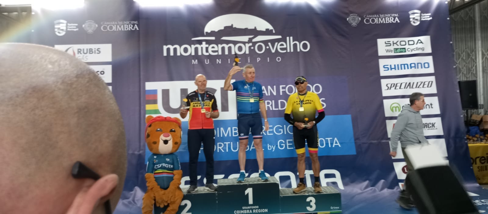 El tarifeño Sergio Tapparo, en el podio del UCI World Series de Coimbra