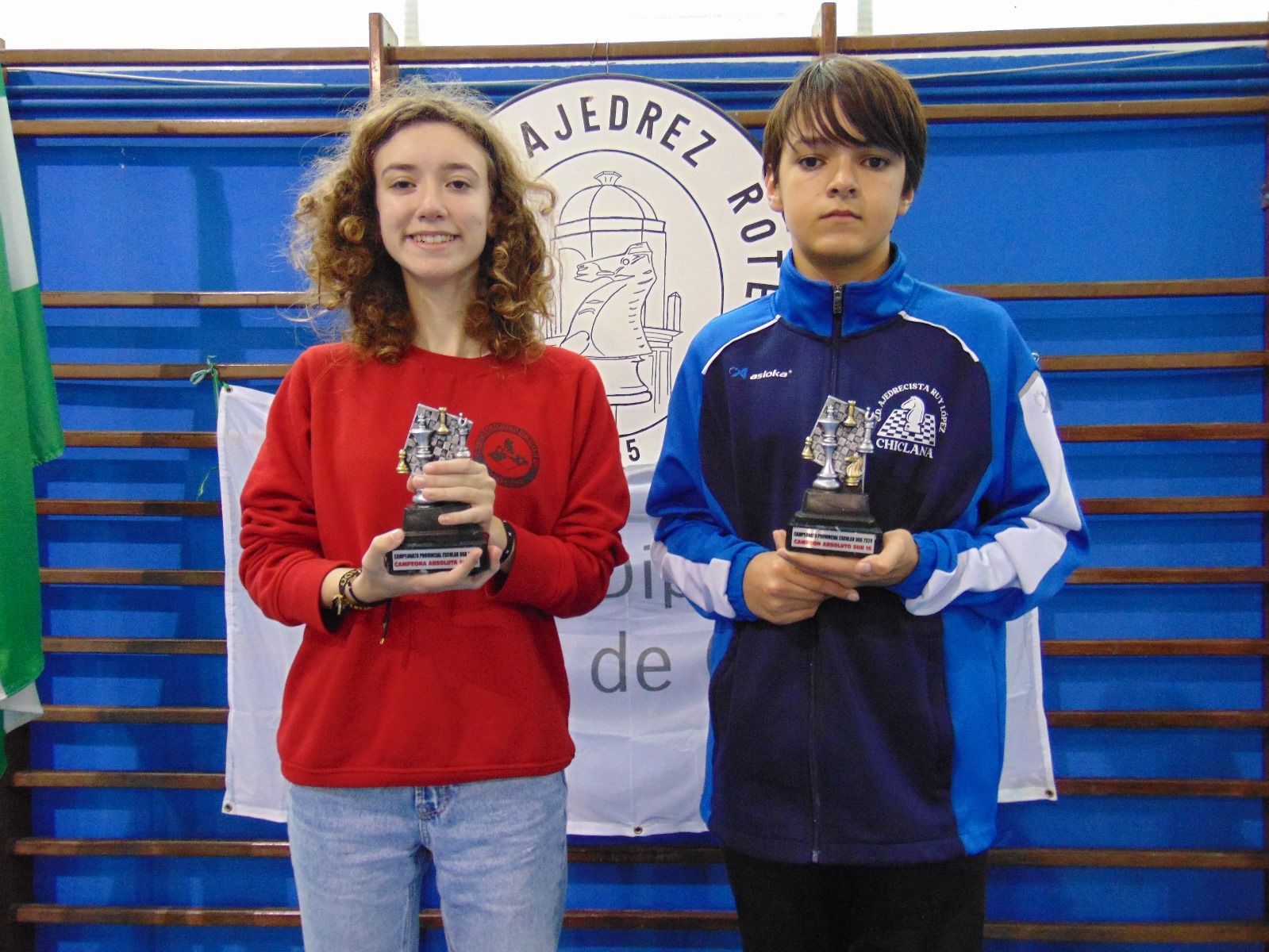 Juan Carlos Palomino López, a la derecha, campeón Sub-16 del XIX Trofeo Diputación