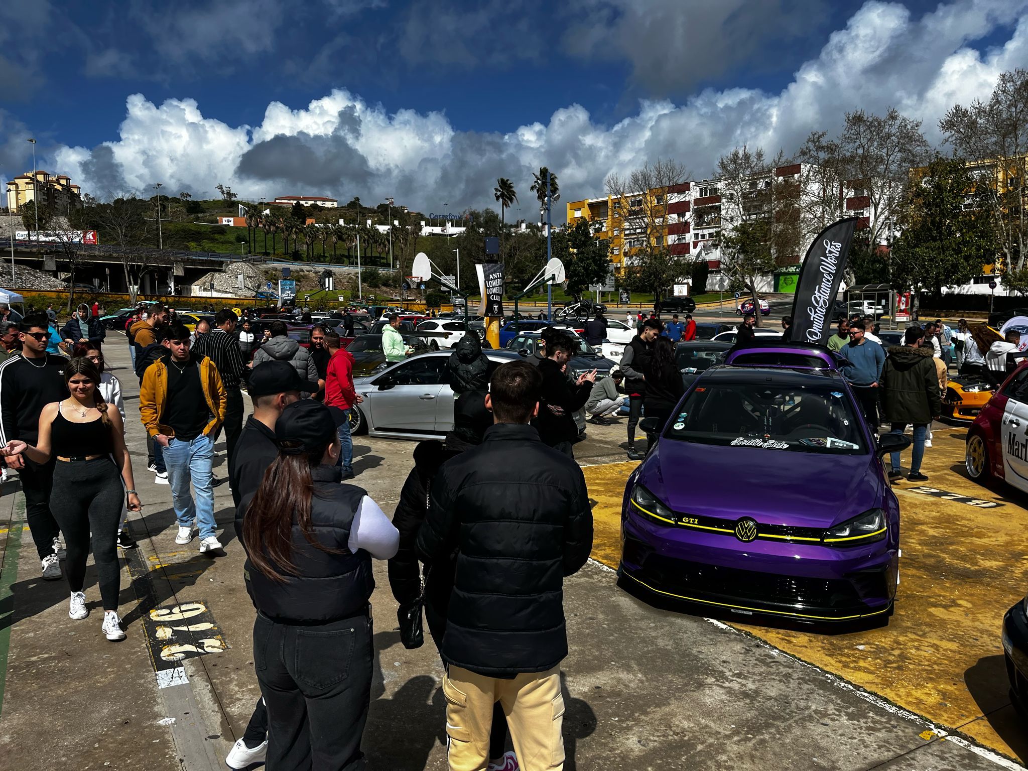 Imagen de la concentración de coches de 'tuning' en el Parque Feria, en la edición de 2024.