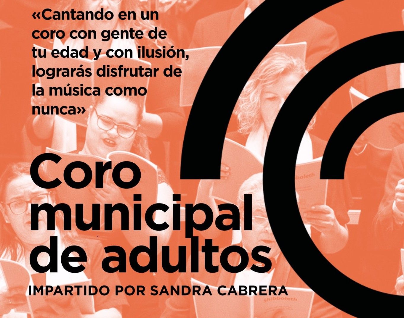 Nuevo taller de canto impartido por Sandra Cabrera para crear un coro municipal de adultos.