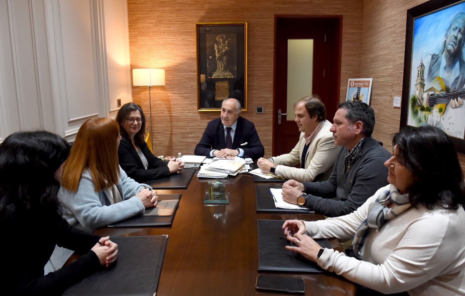 Un momento de la reunión. Algeciras concederá la Medalla de Oro de la ciudad a la Facultad de Enfermería