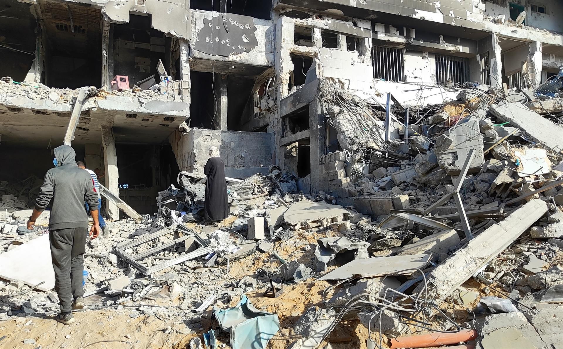Edificio destruido en la Franja de Gaza - Khaled Daoud/APA Images via ZUMA / DPA