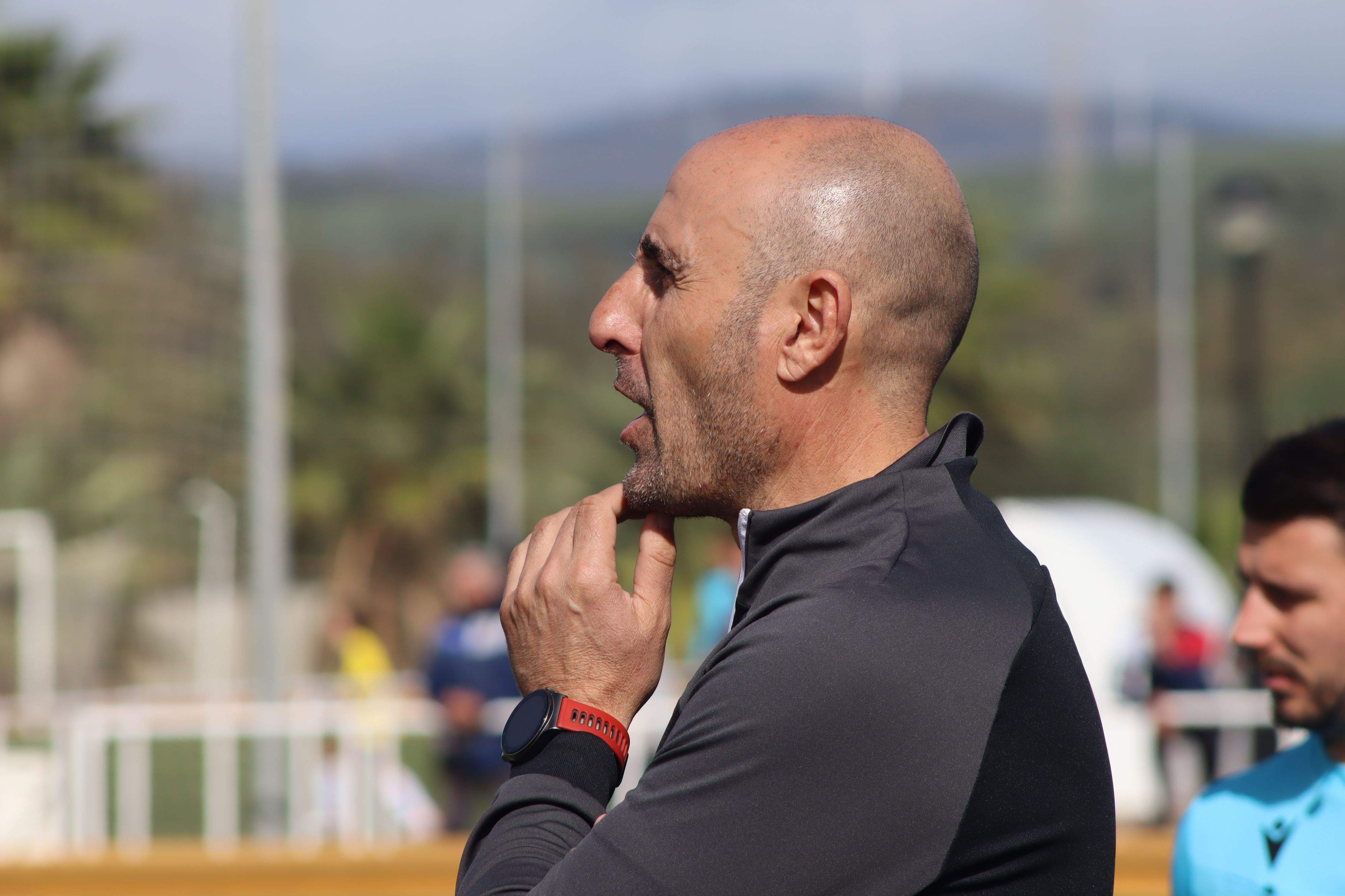 Pablo Sánchez, entrenador del juvenil del Algeciras CF/Foto: AXEL S.C.