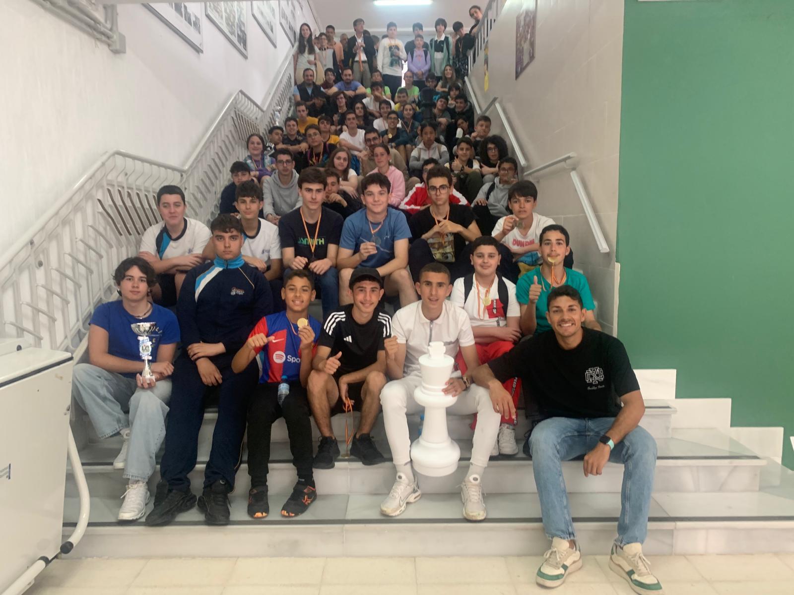 El IES Mar de Poniente, campeón del IV Intercentros del Estrecho de ajedrez