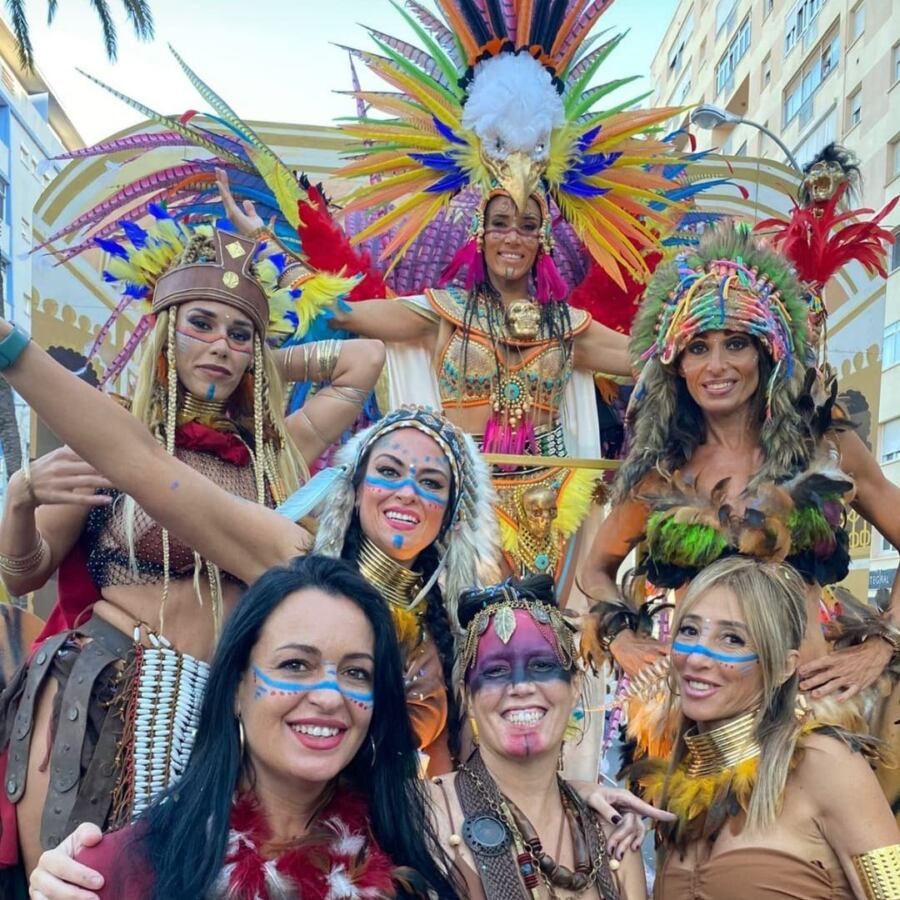 Celeste López, maquilladora de Algeciras, muy presente en el Carnaval de Cádiz.