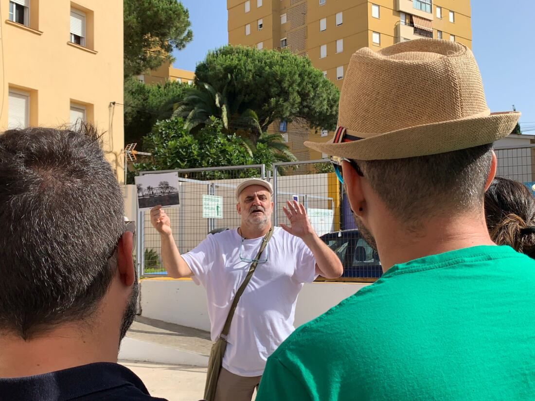 La candidata a la presidencia a la Junta de Adelante Andalucía, Teresa Rodríguez, en la Bajadilla.