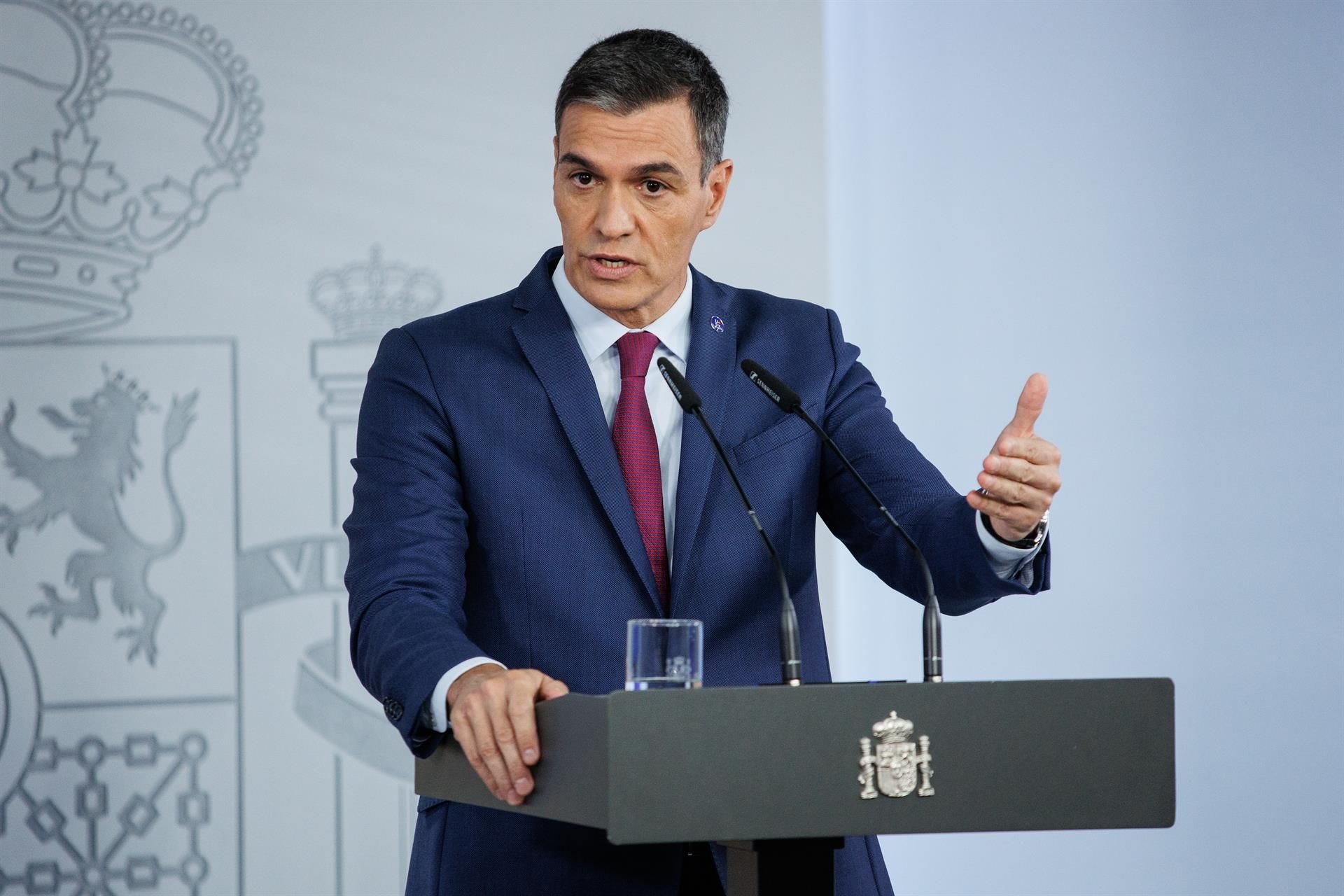  Pedro Sánchez hará una declaración institucional a las 12:00 horas para anunciar si continúa al frente del Gobierno. Alejandro Martínez Vélez - Europa Press - Archivo