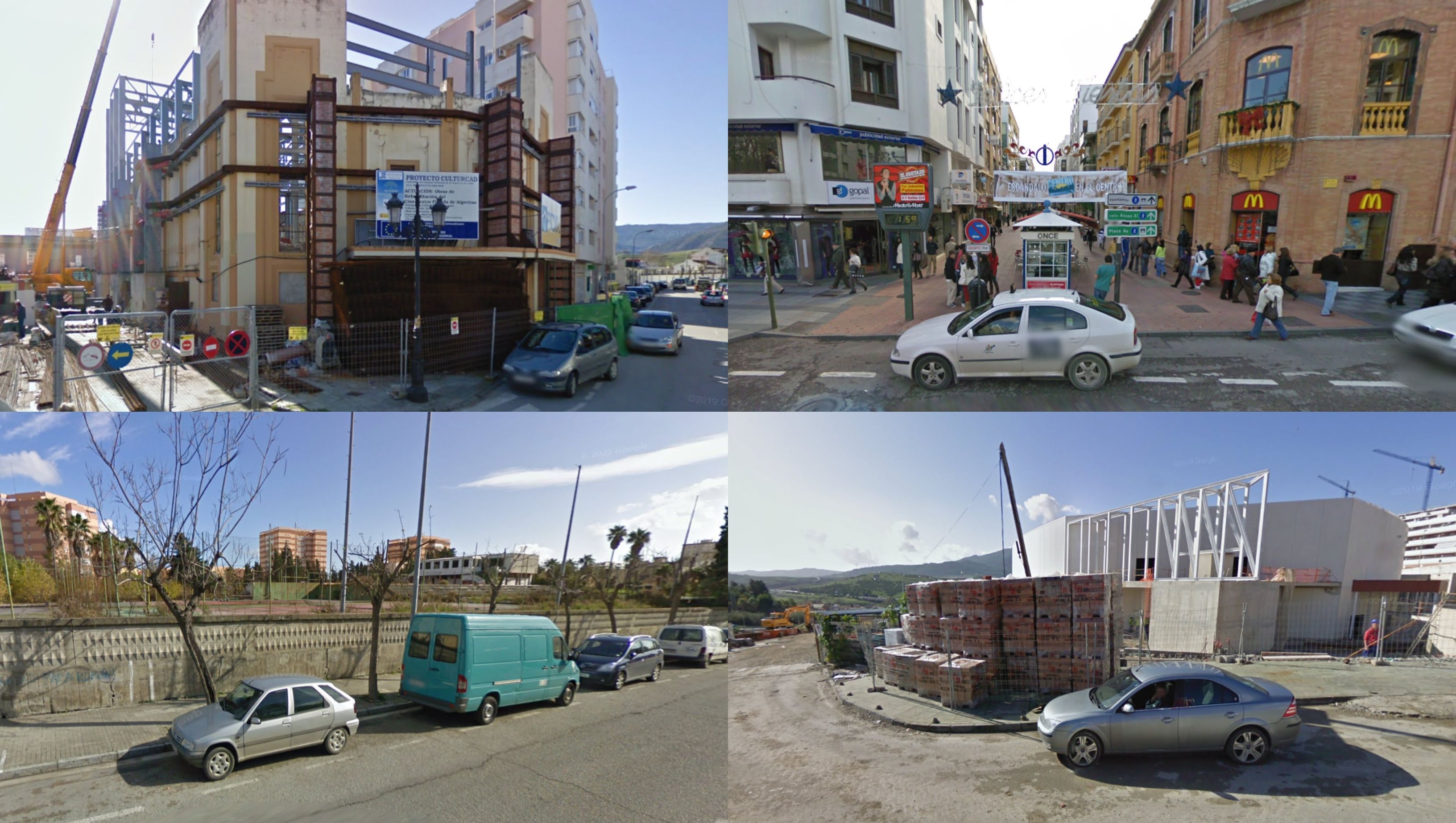 Así ha cambiado Algeciras desde la primera vez que el coche de Google Maps visitó la ciudad en 2008. 