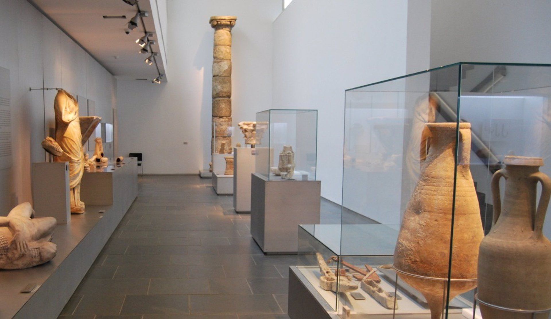 Interior del museo de Baelo Claudia, en Bolonia.
