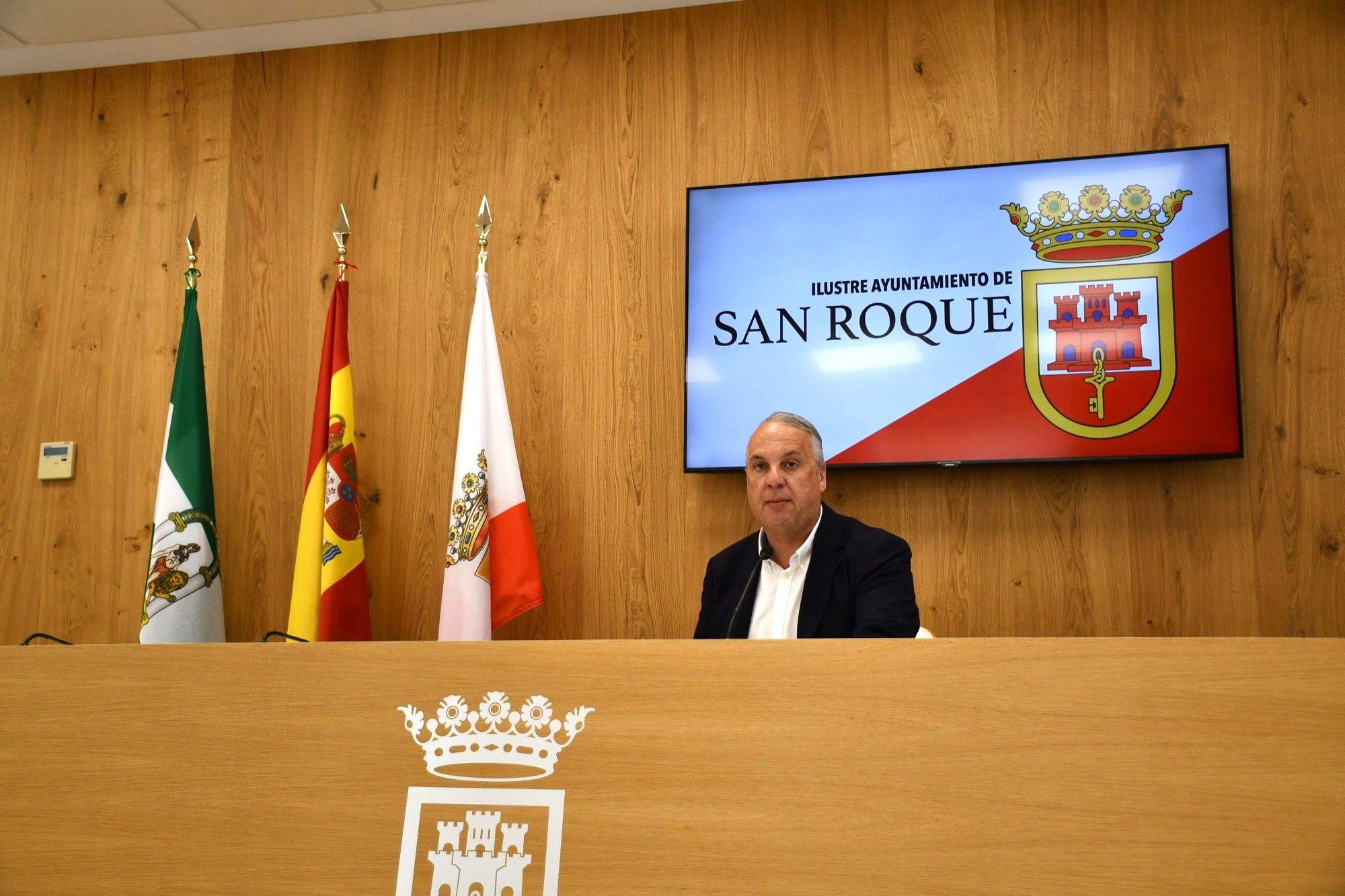 El alcalde de San Roque, Juan Carlos Ruiz Boix. 
