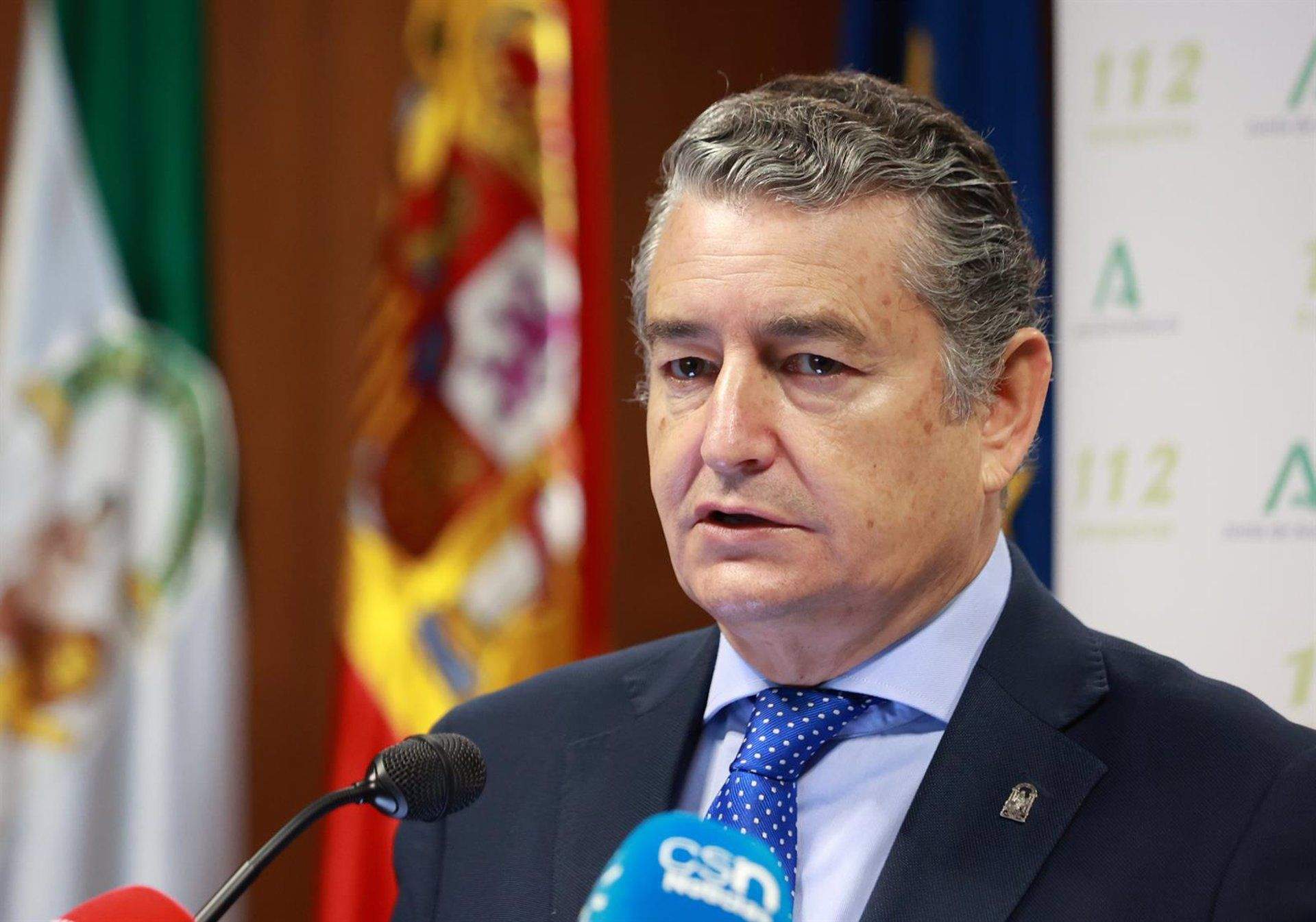 Antonio Sanz atiende a los medios de comunicación. - Rocío Ruz - Europa Press