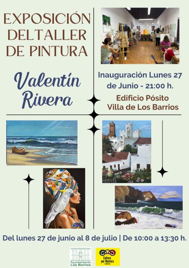 Cartel Exposición Valentín Rivera