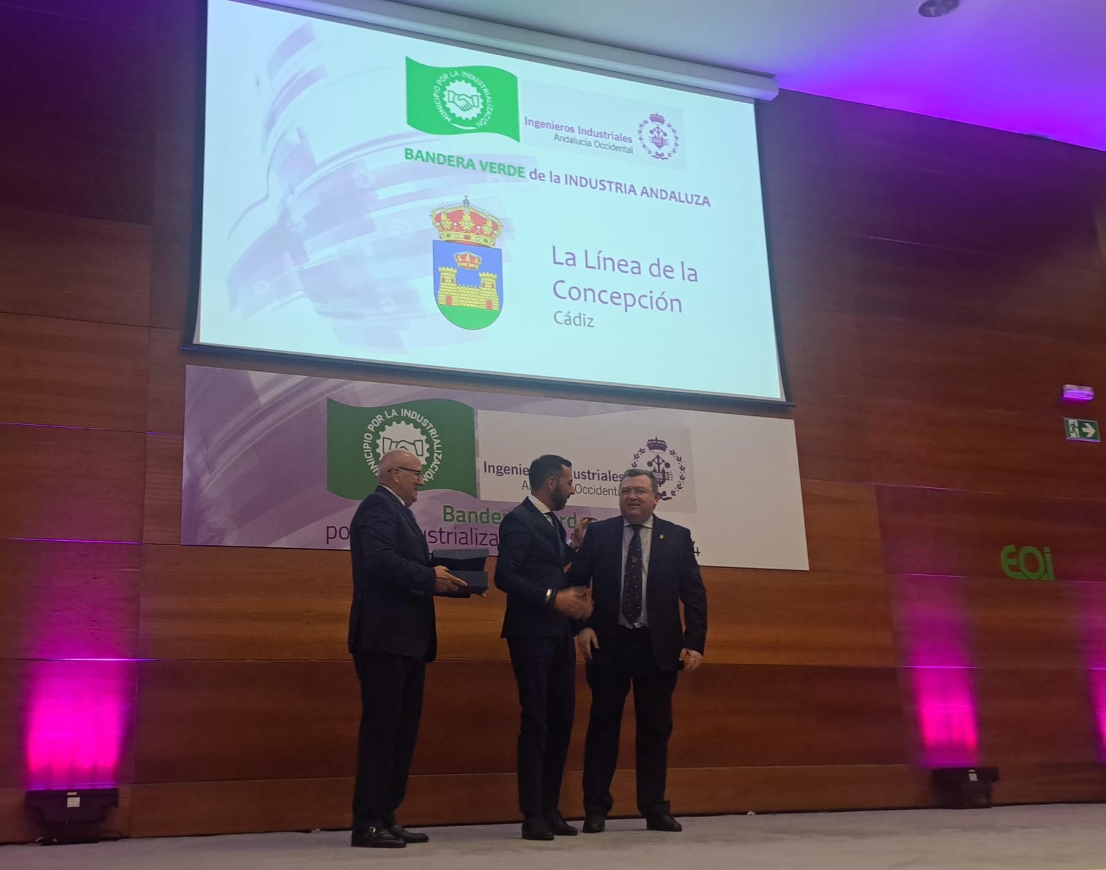 La Línea, reconocida con la Bandera Verde por el Colegio de Ingenieros Industriales de Andalucía Occidental