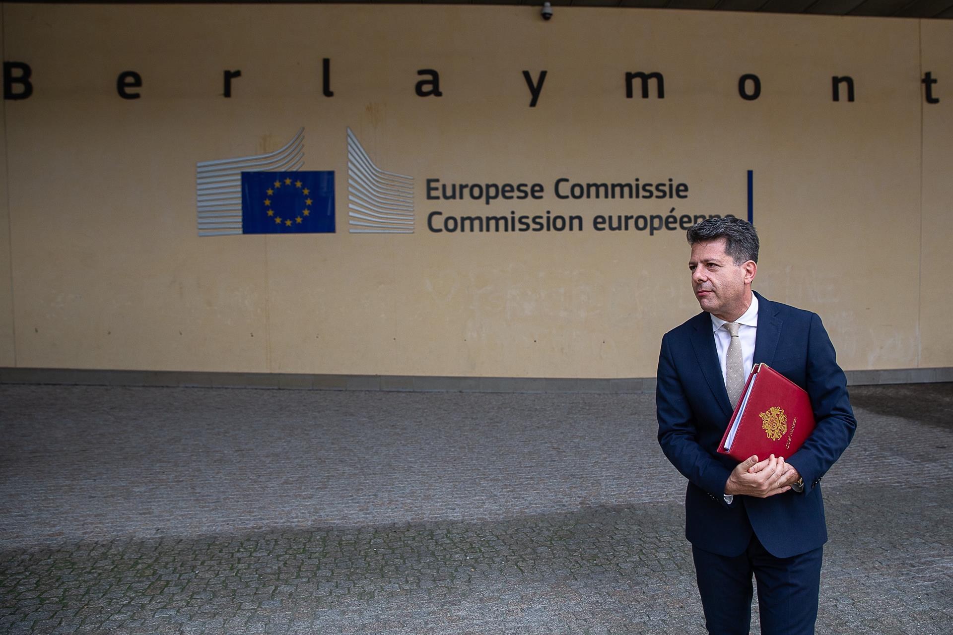 El ministro principal de Gibraltar, Fabian Picardo, ante la sede de la Comisión Europea en Bruselas - Belga - Europa Press - Archivo. 