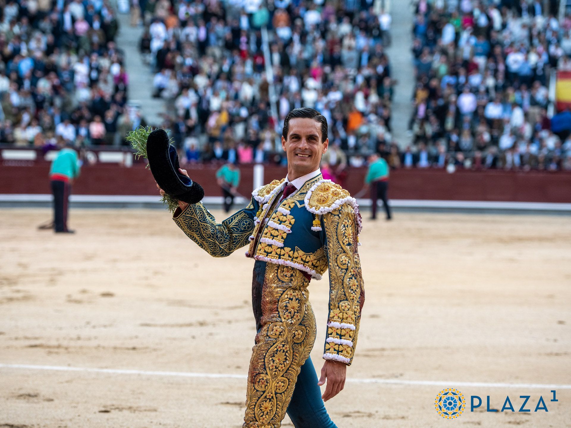 Un inspirado David Galván corta una oreja en Las Ventas. Foto: Plaza 1. 