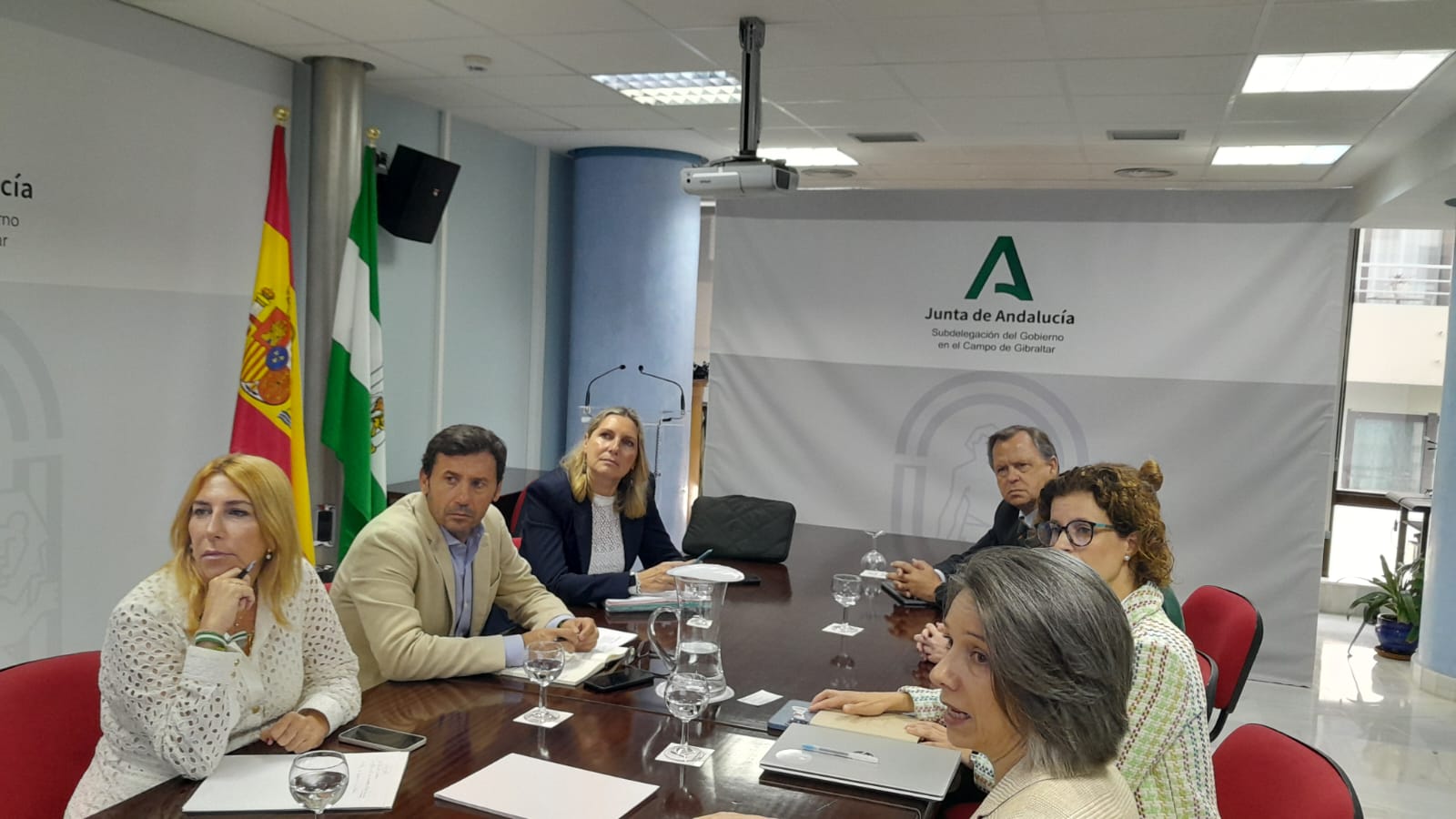 La Junta aborda con Cepsa su proyecto andaluz del hidrógeno verde.