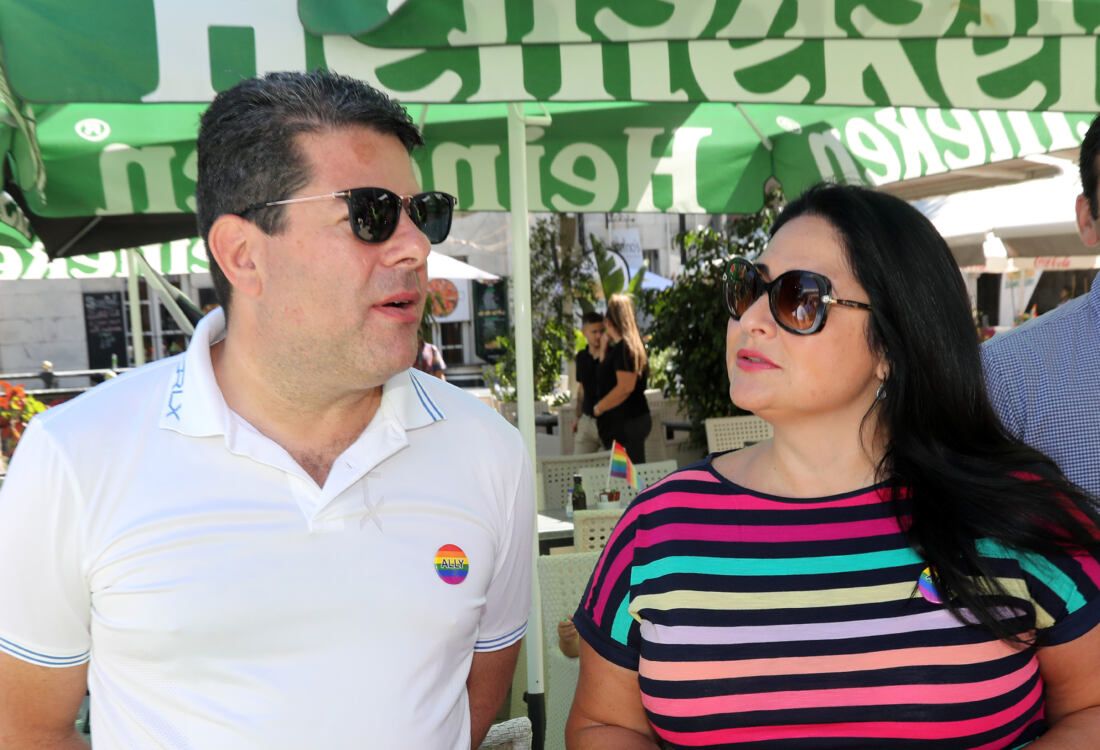 Orgullo Gibraltar 2022 (27) - Ministro Principal y Samantha Sacramento