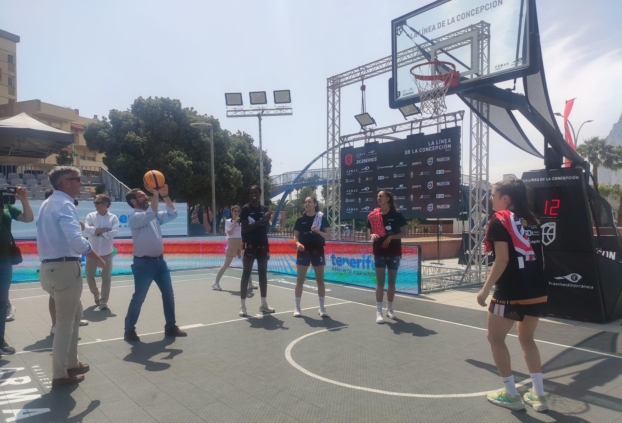 La Plaza de la Constitución, escenario del Torneo Armas Transmediterránea 3x3 de baloncesto.