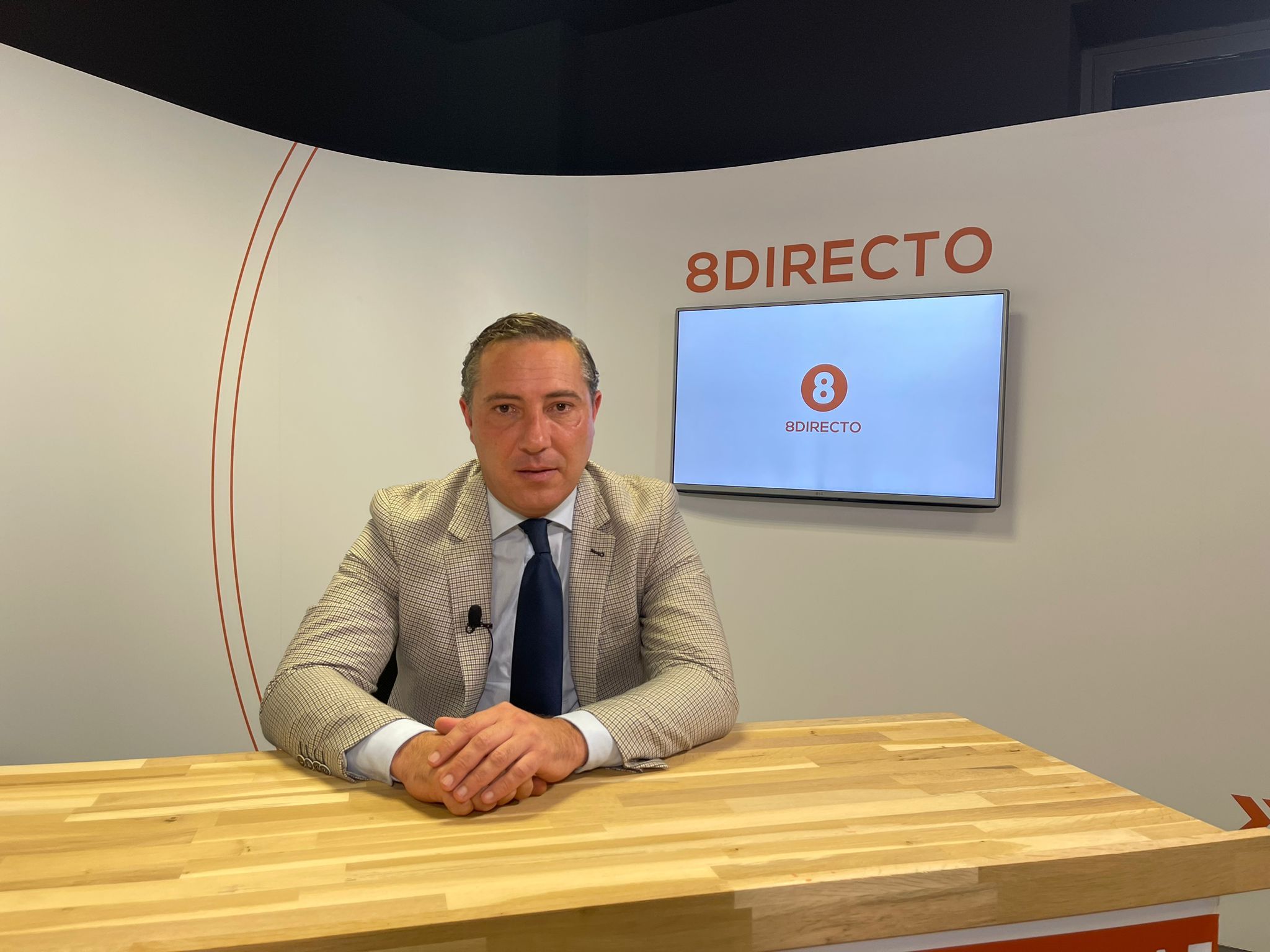 El Juez Decano de Algeciras, Jerónimo García San Martín, en el plató de 8 Directo.