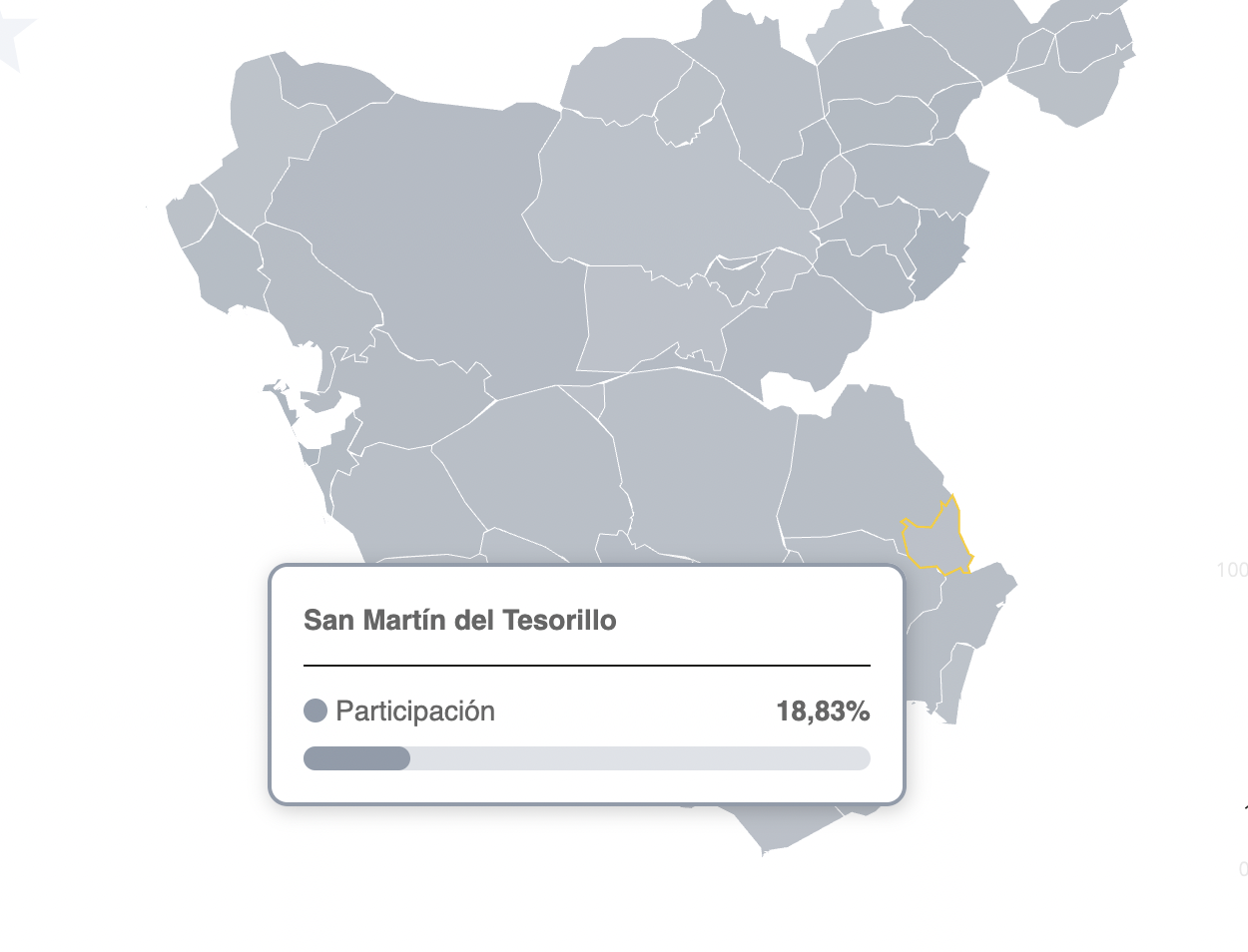 Tesorillo anota 18% de participación, menos que en 2019. Datos del primer avance de las Elecciones Europeas, ofrecidos por el Ministerio del Interior
