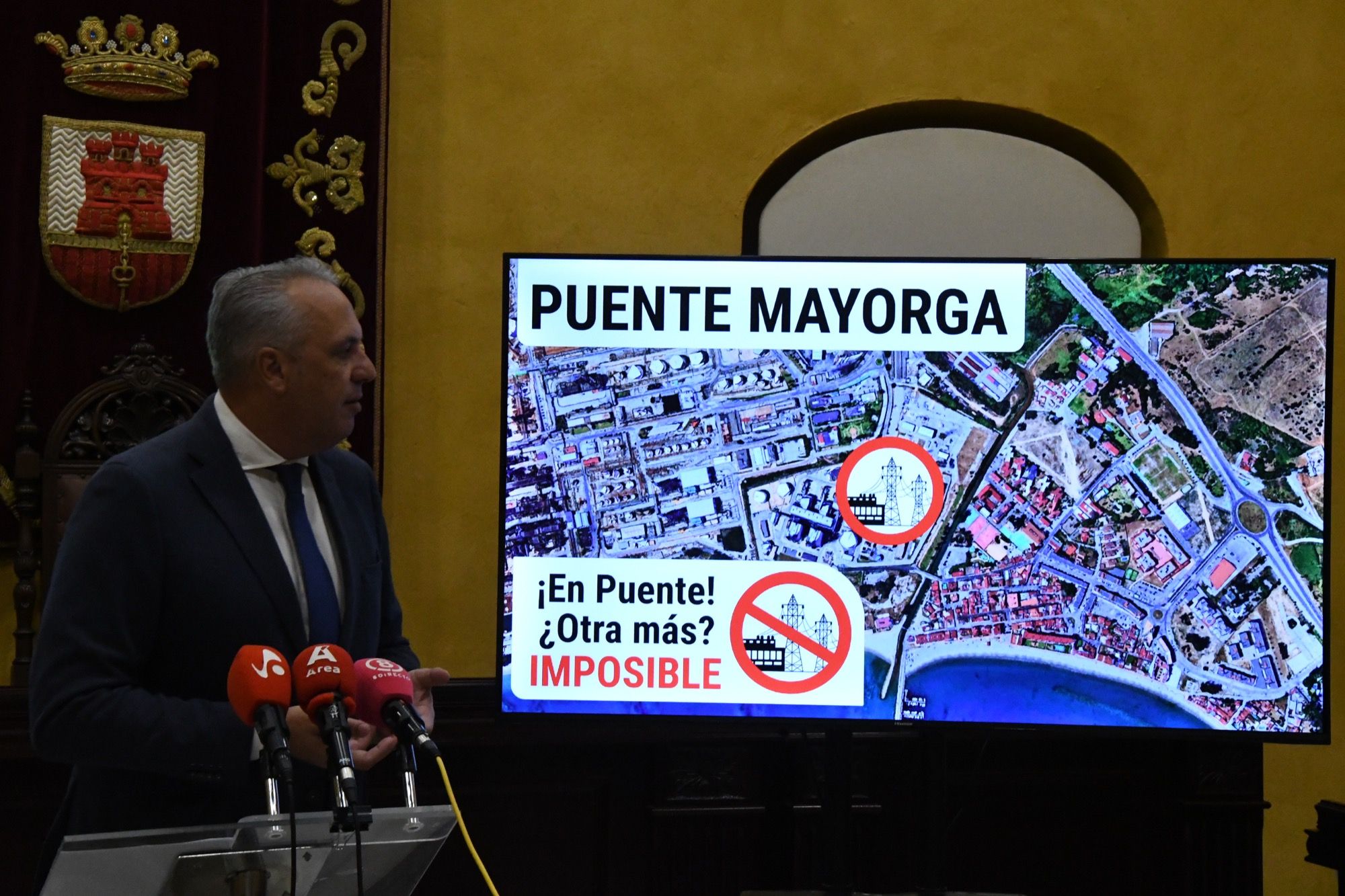 Red Eléctrica inicia las obras en la subestación de Puente y el Ayuntamiento las rechaza.