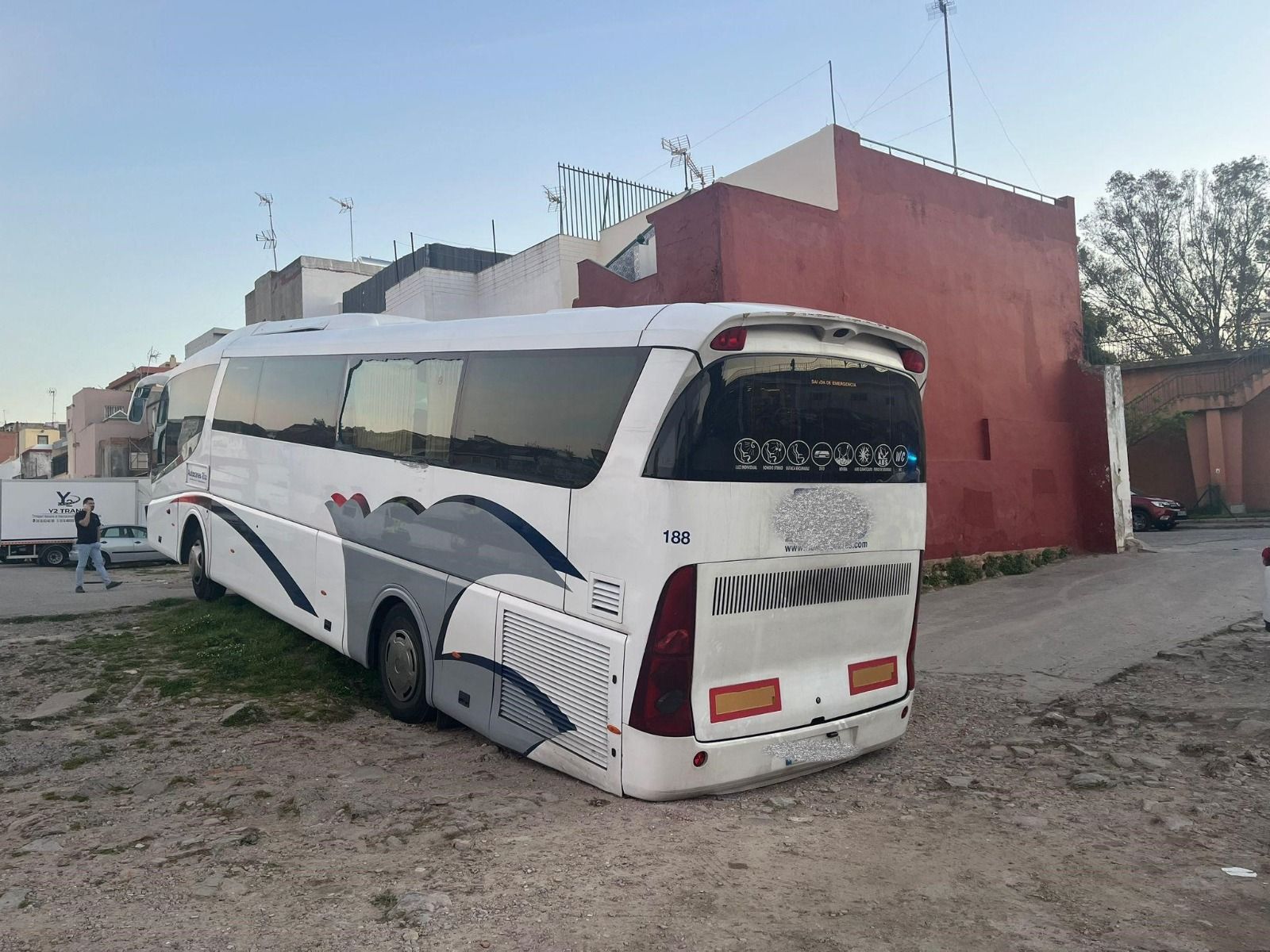 Estado en el que el conductor denunciado dejó el autobús.