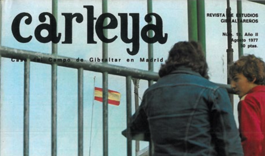 Lámina 2. Portada de la revista Carteya de agosto de 1977. Archivo Histórico Municipal de San Roque (AHMSR)
