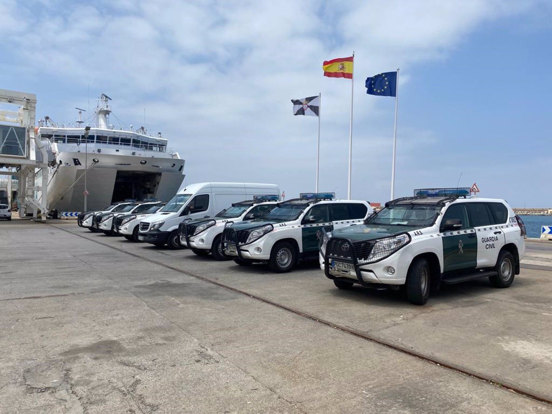Un guardia civil de Ceuta, entre los detenidos de la red que introducía cocaína por el Puerto de Algeciras. Foto: DELEGACIÓN DEL GOBIERNO - Archivo.