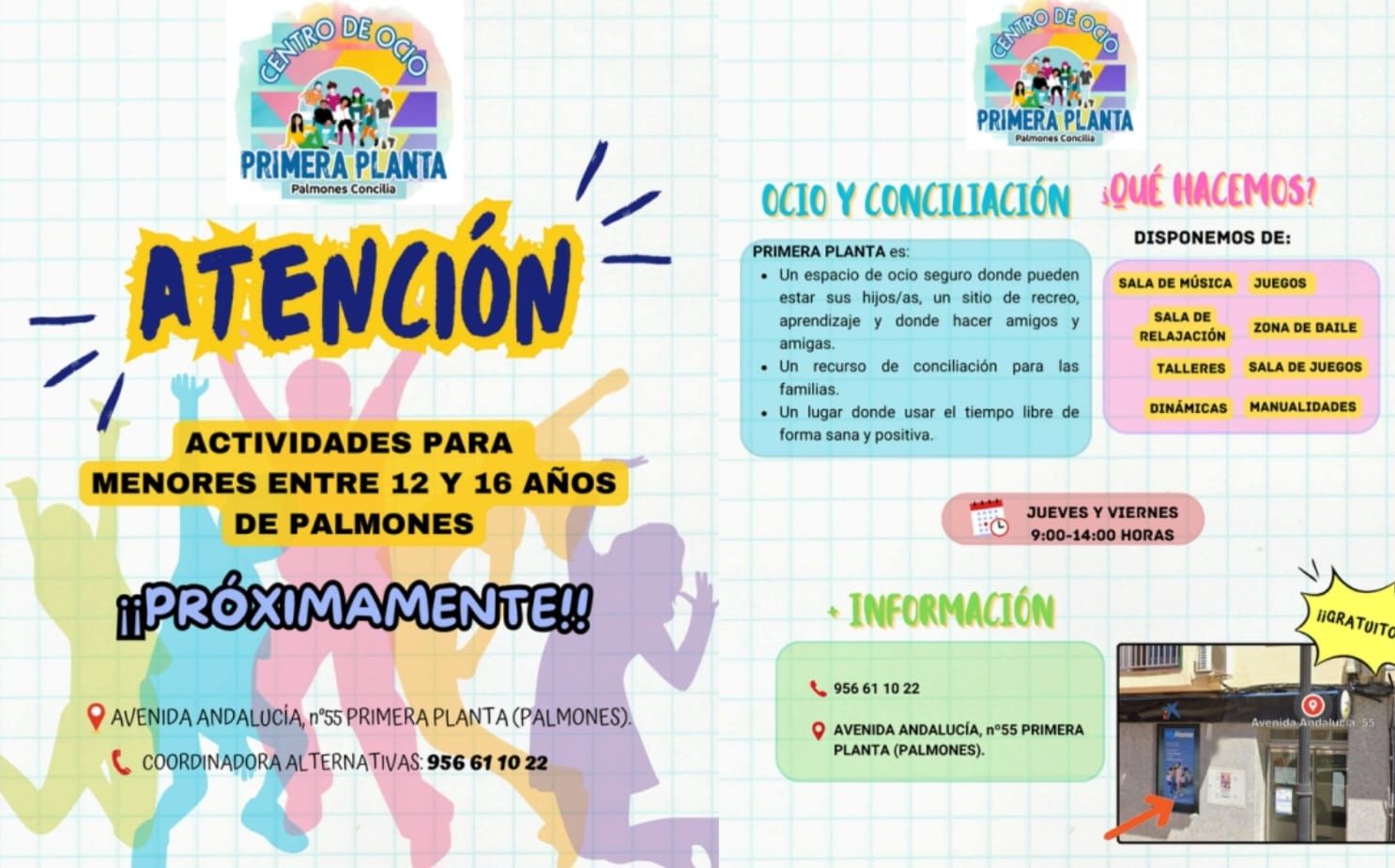 Este jueves arrancan las actividades para jóvenes en el centro de ocio de Palmones.