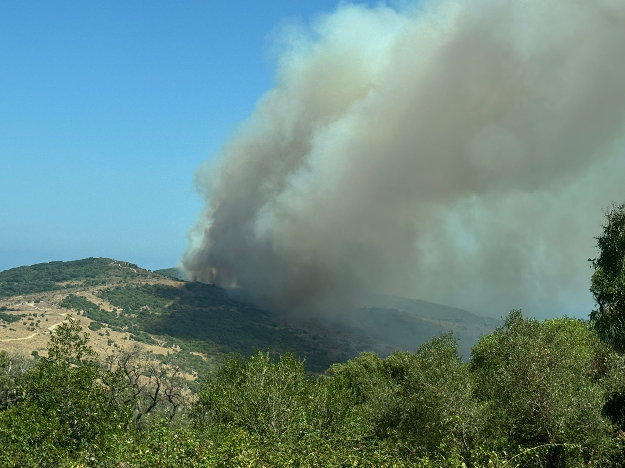 Incendio en Las Pantallas.