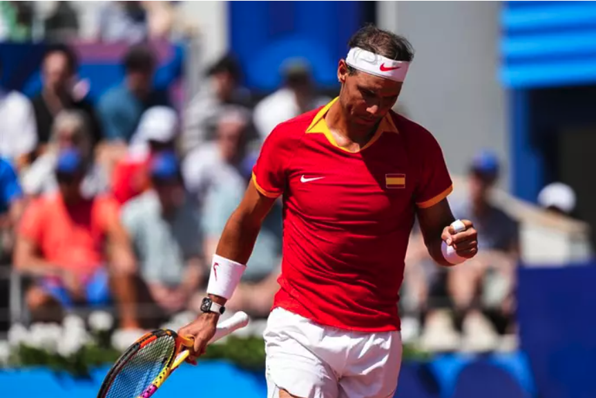 El tenista español Rafa Nadal durante su partido ante Novak Djokovic en Paris 2024 - Oscar J. Barroso / AFP7 / Europa Press