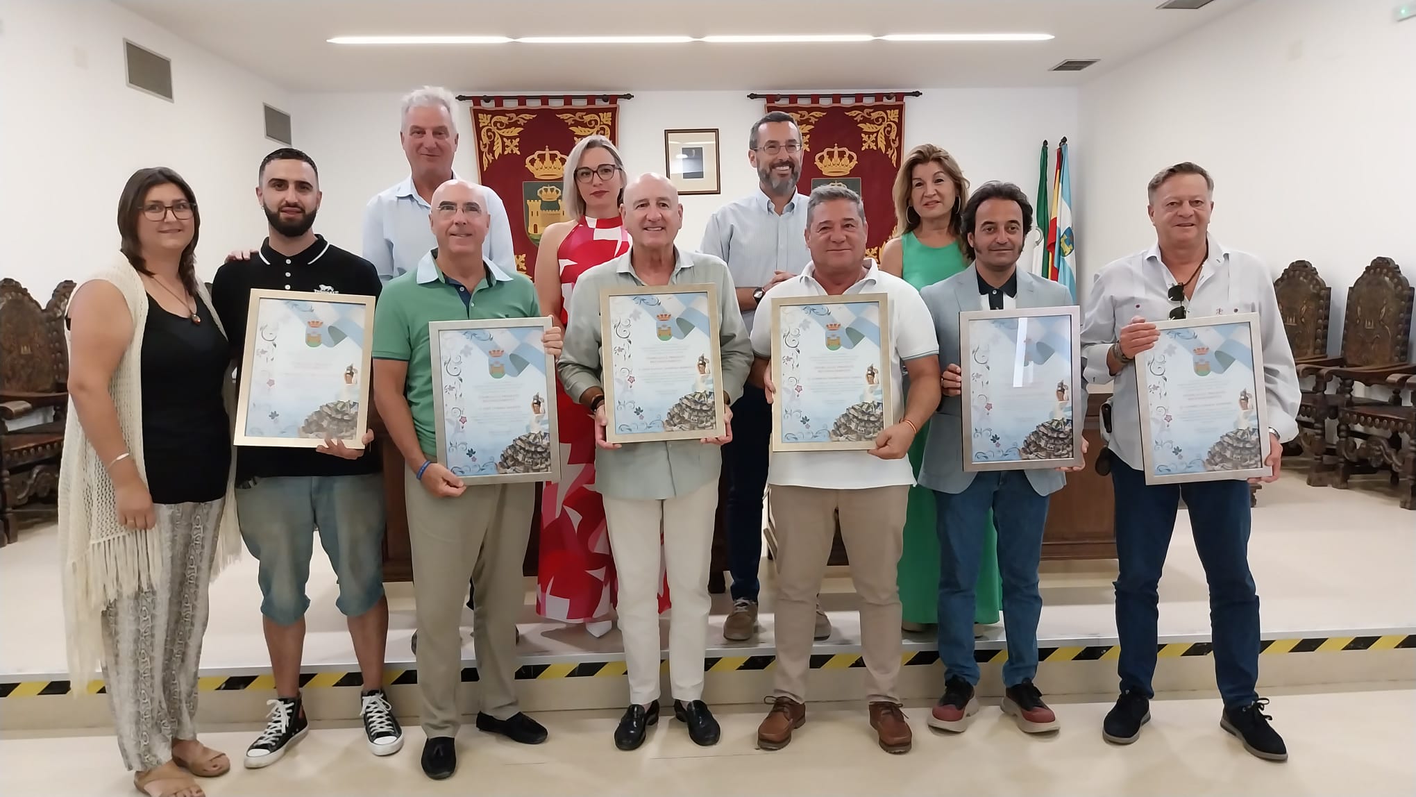 La Línea reconoce a sus siete últimos pregoneros de la Velada y Fiestas