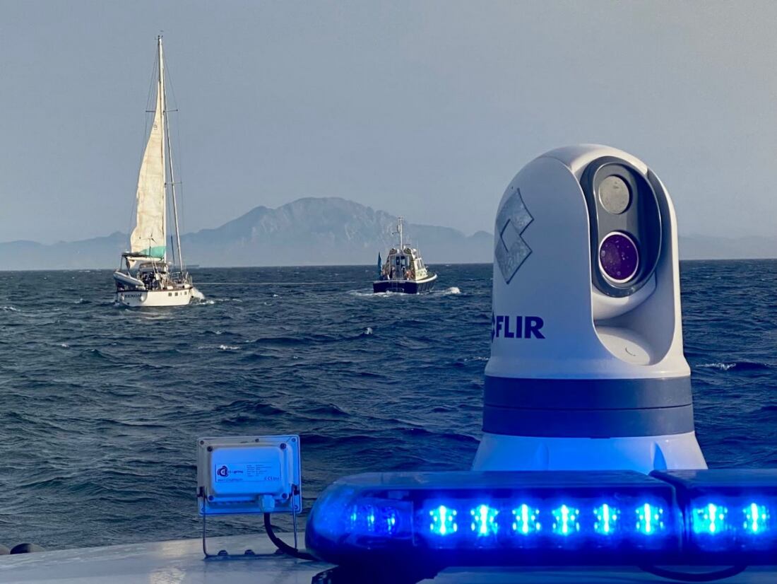 velero accidentado en gibraltar