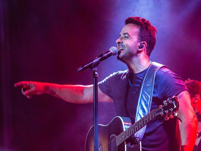 Luis Fonsi, este viernes en el Sotogrande Music Festival. Foto: Europa Press. 