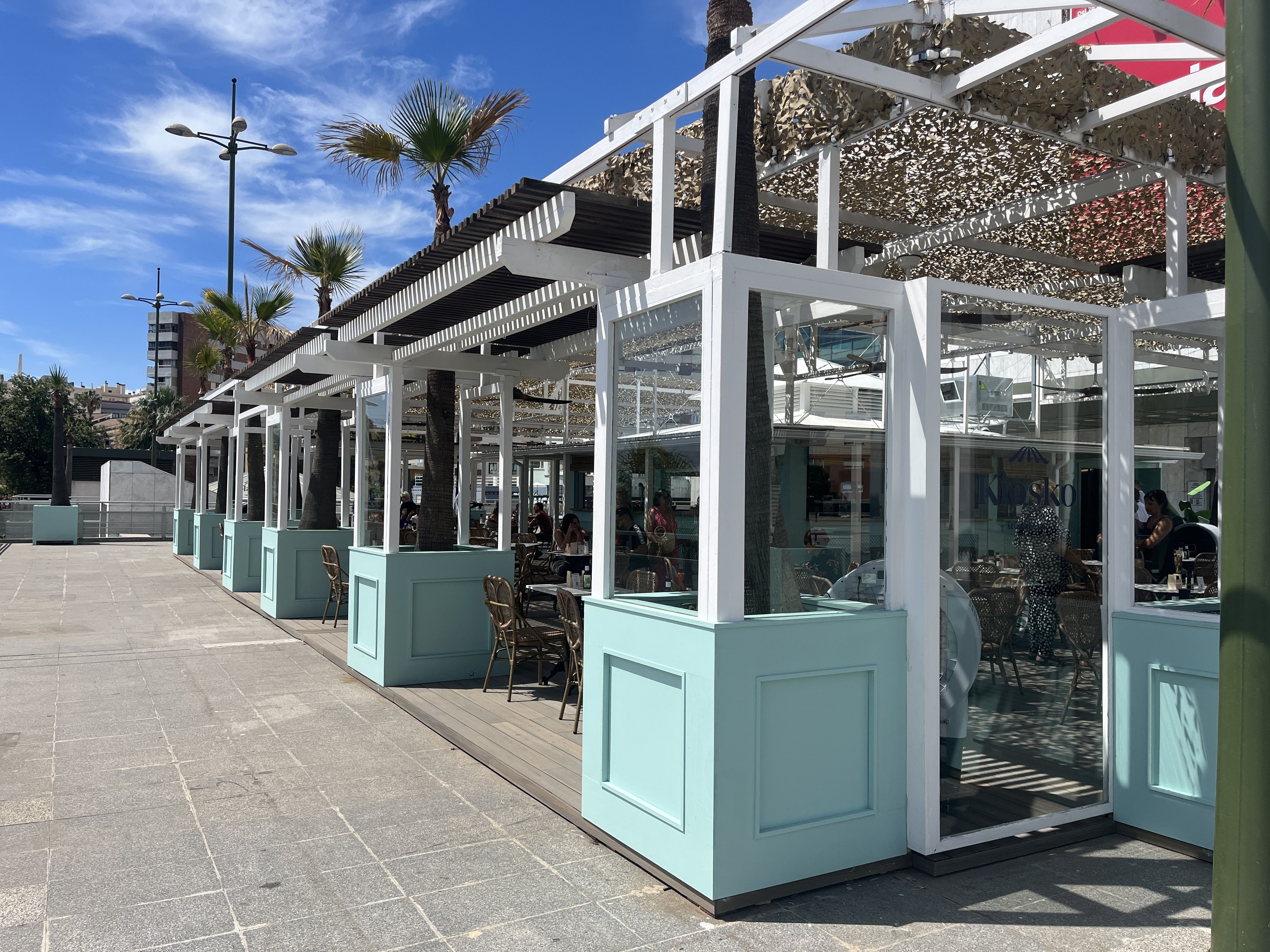 Así es 'El Kiosko', el nuevo espacio de restauración en la primera terraza de El Corte Inglés, Imagen: B. J./8Directo.   